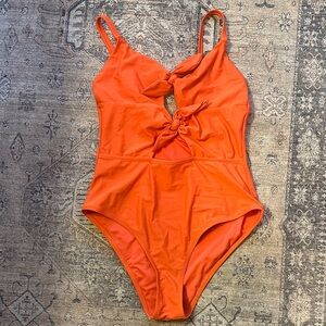Orange One Piece Swimsuit